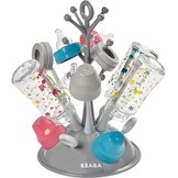BÉABA, Flessenafdruipboom, grote capaciteit, 6 flessen en accessoires, afneembare wateropvangbak, praktisch, slim design, grijs