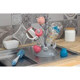 BÉABA, Flessenafdruipboom, grote capaciteit, 6 flessen en accessoires, afneembare wateropvangbak, praktisch, slim design, grijs