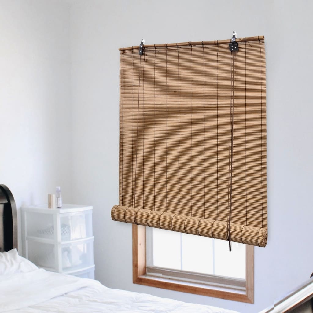 vidaXL Rolgordijn 100x220 cm bamboe bruin