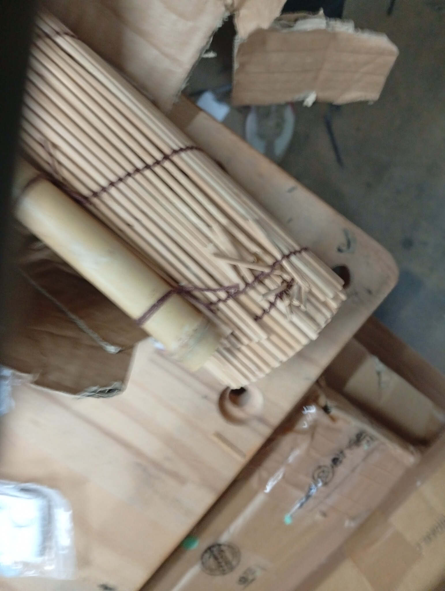 vidaXL Rolgordijn 100x220 cm bamboe bruin