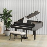 TONOR Akoestische Panelen - 4 stuks - 120 x 60 cm - 1,8 cm dik - Wit met streeppatroon