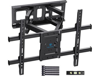 PERLESMITH TV Beugel, Voor 37-85 Inch TVs tot 60 kg, Draaibaar Kantel en Uitschuifbare TV Muurbeugel 55 65 Inch, max. VESA 600x400 mm PSPILFK1