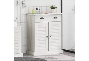 Badkamerkast met Plank VIGO Wit/Antiek Wit - 68x34x80cm - 34% Korting