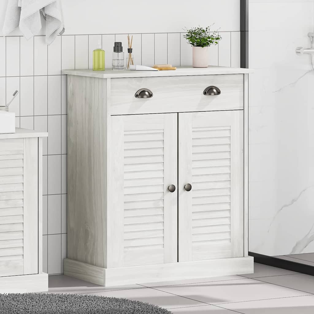 vidaXL Badkamerkast met plank VIGO Wit en Antiek Wit 68 x 34 x 80 cm