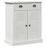 vidaXL Badkamerkast met plank VIGO Wit en Antiek Wit 68 x 34 x 80 cm
