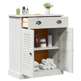 vidaXL Badkamerkast met plank VIGO Wit en Antiek Wit 68 x 34 x 80 cm