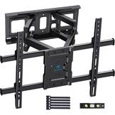 PERLESMITH TV Beugel, Voor 37-85 Inch TVs tot 60 kg, Draaibaar Kantel en Uitschuifbare TV Muurbeugel 55 65 Inch, max. VESA 600x400 mm PSPILFK1