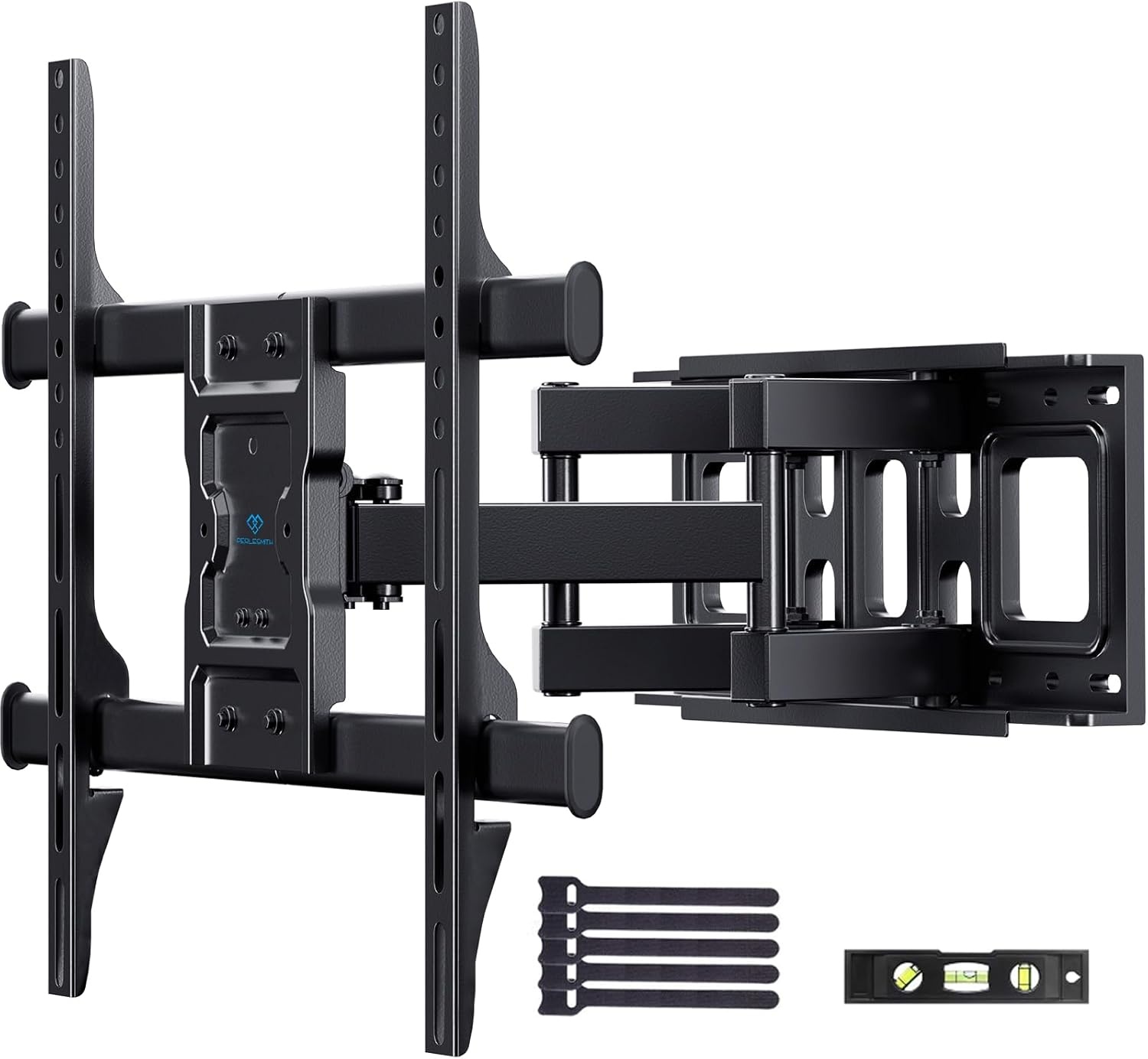 PERLESMITH TV Beugel, Voor 37-85 Inch TVs tot 60 kg, Draaibaar Kantel en Uitschuifbare TV Muurbeugel 55 65 Inch, max. VESA 600x400 mm PSPILFK1