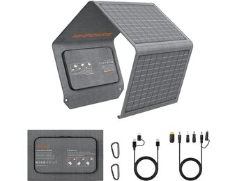 MHPOWOS Opvouwbaar Zonnepaneel 40W - Draagbare Oplader voor Outdoor