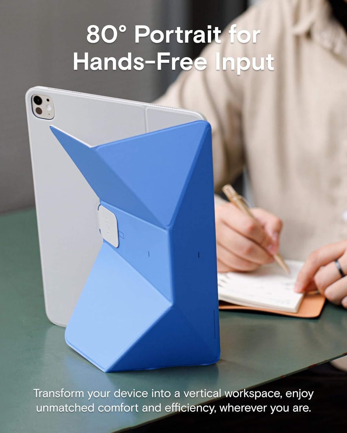 MOFT Dynamic Folio Case voor iPad Pro 13-inch (M4/M5) - Cement x Sapphire