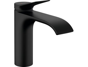 hansgrohe Vivenis ééngreeps wastafelmengkraan 110 met trekwaste, mat zwart, 75020670