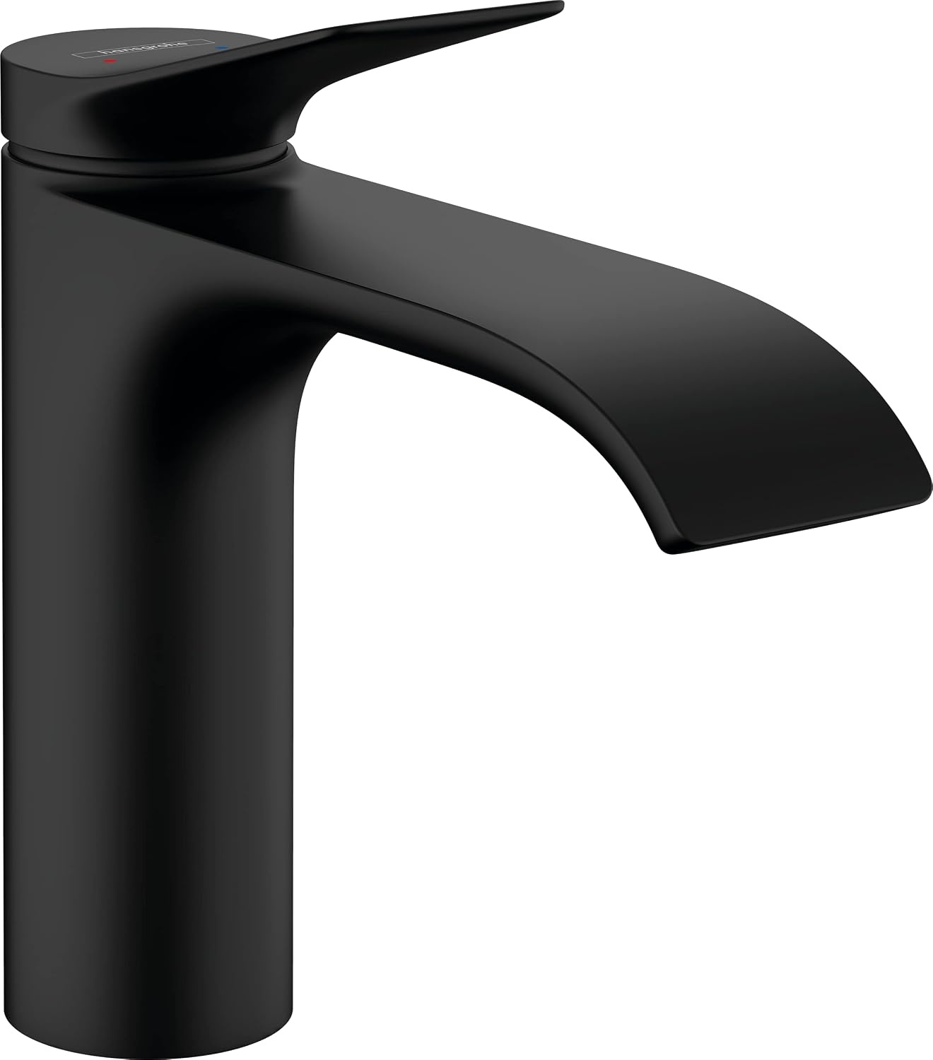 hansgrohe Vivenis ééngreeps wastafelmengkraan 110 met trekwaste, mat zwart, 75020670