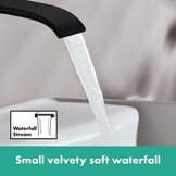 hansgrohe Vivenis ééngreeps wastafelmengkraan 110 met trekwaste, mat zwart, 75020670