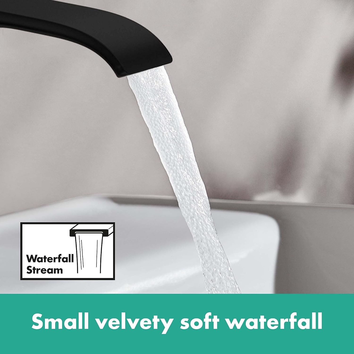 hansgrohe Vivenis ééngreeps wastafelmengkraan 110 met trekwaste, mat zwart, 75020670