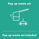 hansgrohe Vivenis ééngreeps wastafelmengkraan 110 met trekwaste, mat zwart, 75020670