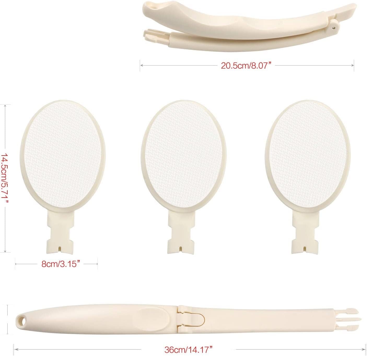 LFJ Lotion Applicator voor Rug, Back Cream Applicator Opvouwbare Lange Steel Spons Hulpje voor Zonnebrandcrème Mannen Vrouwen
