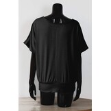 Van Der Rich Oversized Dames T-shirt met Vleermuismouwen