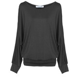 Van Der Rich Oversized Dames T-shirt met Vleermuismouwen