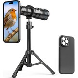 APEXEL Draagbare telelens met geïntegreerde beschermhoes voor iPhone 16 Pro – 36-voudige lens met statiefaansluiting - Maat 36X-16 Pro