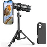 APEXEL Draagbare telelens met geïntegreerde beschermhoes voor iPhone 16 Pro – 36-voudige lens met statiefaansluiting - Maat 36X-16 Pro