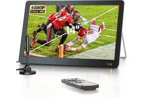 Draagbare TV 14" Full HD 1080p met Accu & DVB-T2: 54% Korting!