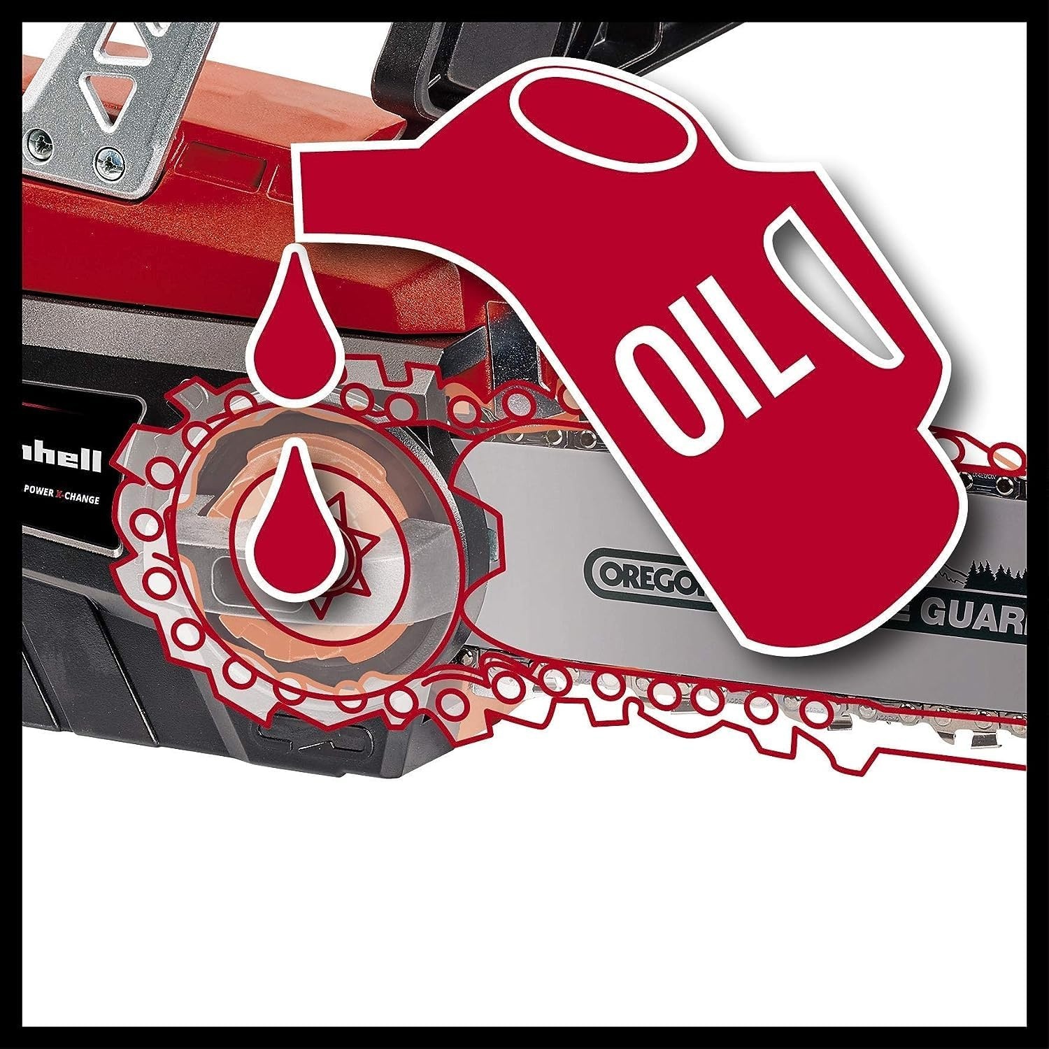 Einhell Accu-kettingzaag GE-LC 18/25 Li-Solo - 23 cm zaaglengte