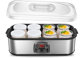 Yoghurtmaker met 8 glazen - Zelfgemaakte Yoghurt - 34% Korting