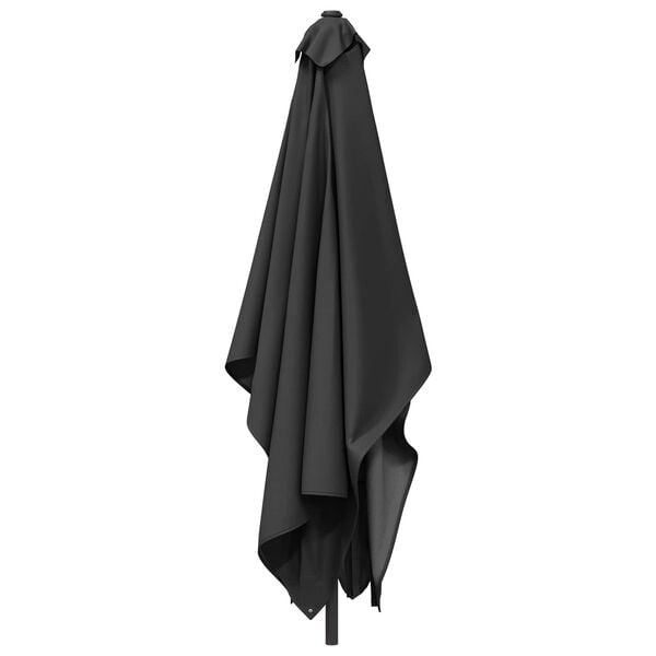 vidaXL Tuinparasol 200 x 300 cm Polyester Rechthoekig Antracietkleurig