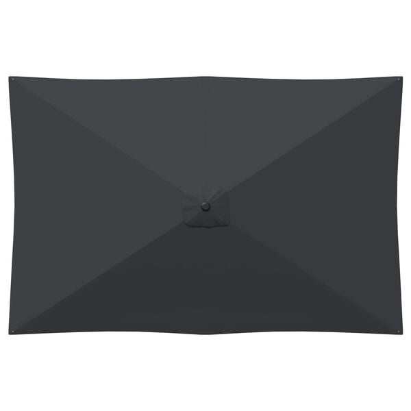 vidaXL Tuinparasol 200 x 300 cm Polyester Rechthoekig Antracietkleurig