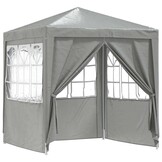 vidaXL Partytent 200 x 200 x 240 cm Lichtgrijs PE en staal
