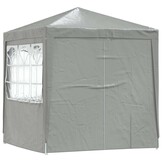 vidaXL Partytent 200 x 200 x 240 cm Lichtgrijs PE en staal