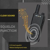 Retevis RT622P Walkie Talkie Mini, 15 mm Ultradun, USB-C Oplaadbare Portofoon 1620 mAh Batterij, VOX, Professionele Restaurant Walkie Talkies Draagbaar met Oortjes (4 Stuks, Zwart)