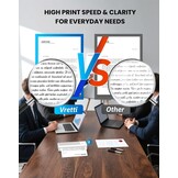 vretti P83 mobiele printer A4 voor onderweg, thermische printer A4, compatibel met Android en iOS, mobiele printer ondersteunt 210 x 297 mm, A4 thermisch papier voor thuis, kantoor, foto