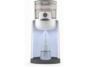 Flesmaker voor baby's, flessenwarmer voor baby's, instant warmer, waterdispenser voor onmiddellijke productie van formuleflessen, 4 temperaturen, 72 uur smart thermostaat, warmwaterdispenser, wit