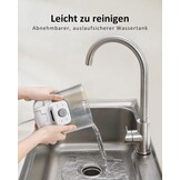 Flesmaker voor baby's, flessenwarmer voor baby's, instant warmer, waterdispenser voor onmiddellijke productie van formuleflessen, 4 temperaturen, 72 uur smart thermostaat, warmwaterdispenser, wit