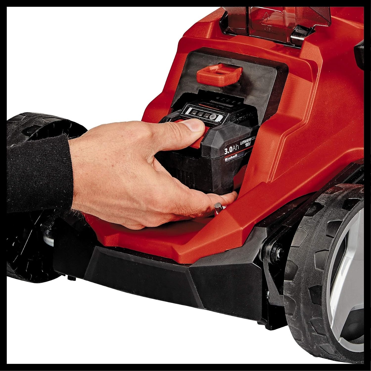 Einhell snoerloze grasmaaier GE-CM 18/33 Li-Solo Power X-Change (lithium-ion, tot 200 m², borstelloze motor, 5-staps centrale maaihoogteverstelling, zonder accu en lader)
