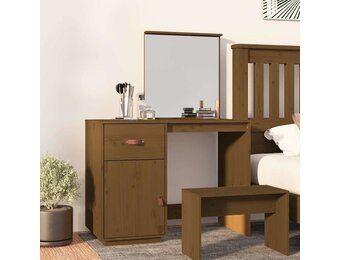 vidaXL Kaptafel 95x50x134 cm massief grenenhout honingbruin