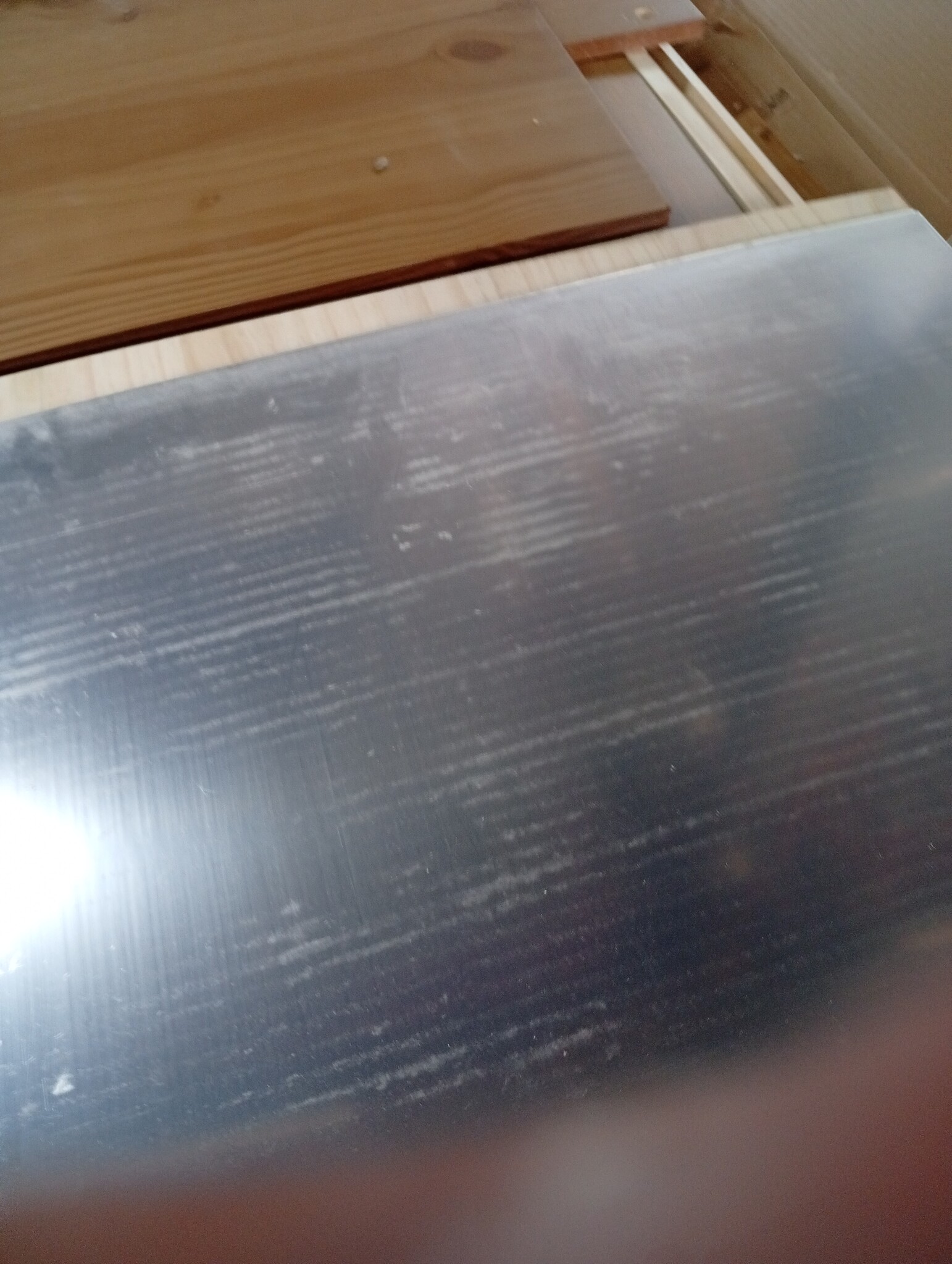vidaXL Kaptafel 95x50x134 cm massief grenenhout honingbruin