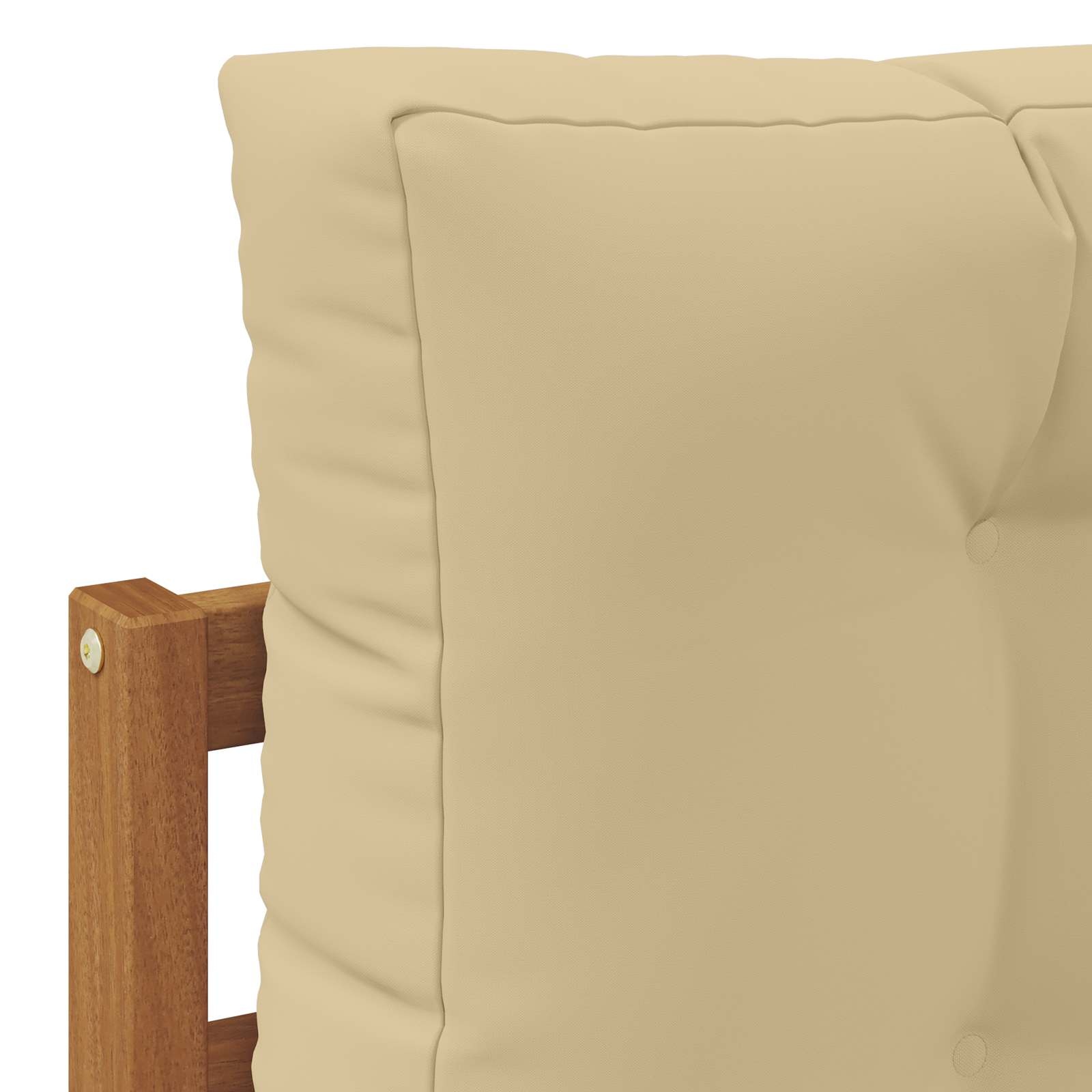 vidaXL Buiten Eindbank 3 Stuk Natuurlijk en Beige 115 x 83 x 73 cm