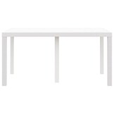 VidaXL Tuinstafel Wit Poly Rattan 150x100cm - 35% Korting