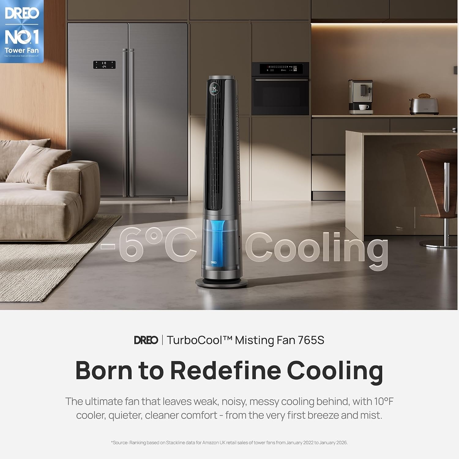Aircooler Ventilator Luchtbevochtiger 3-in-1 Grijs - 60% Korting