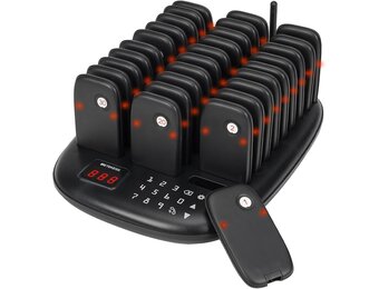 Pager Systeem Horeca met 30 Pagers - 800m Bereik - 35% Korting