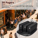 Pager Systeem Horeca met 30 Pagers - 800m Bereik - 35% Korting