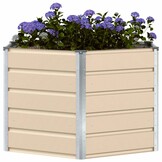 Plantenbak Staal Ivoor 129x129x75 cm - 53% Korting