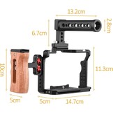 Camerakooi met Handgrepen - Sony A7 Serie - Zwart (34% Korting)