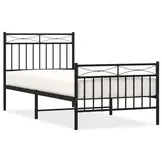 VidaXL Bedframe Metaal Zwart 90x200 cm - 54% Korting