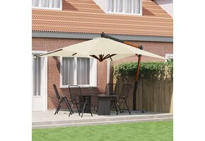 Zweefparasol Zandwit 400x300 cm - 54% Korting