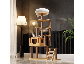 Krabpaal 165 cm met Ruimtecapsule & Jute - 54% Korting!