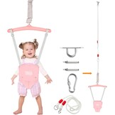 Babydeurhopper Grijs 6-24m | Met Plafondhaak & Verstelbare Ketting | 34% Korting