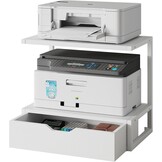 Printerstandaard Wit | 2 Printers + Laden | 52% Korting